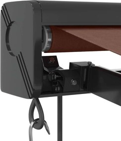 vidaXL Τέντα Πτυσσόμενη Αυτόματη Καφέ 350x250 εκ.