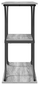 vidaXL Τραπέζι κονσόλας με ράφι Γκρι sonoma 101 x 35 x 80.5 εκ