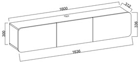 Έπιπλο Τηλεόρασης IRIS 160x32x30
