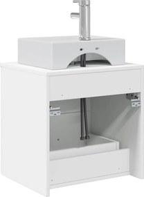 vidaXL Επιτοίχια Λεκάνη Έπιπλο Λευκό 49,5 x 41 x 62,5 εκ