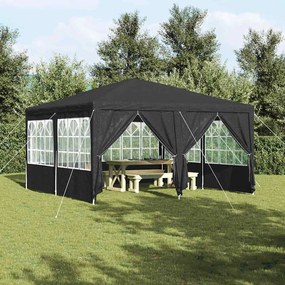 vidaXL Σκηνή Πάρτυ Ανθρακί, Λευκό 400 x 400 x 266 εκ