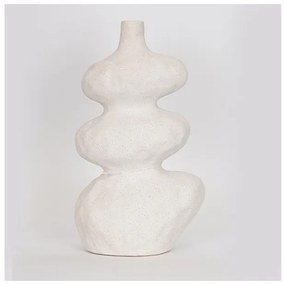 Βάζο Κεραμικό Λευκό 20x14x335cm 752-20299 Estheti 752-20299 Λευκό
