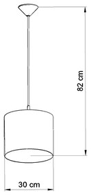 Sollux Παιδικό κρεμαστό φωτιστικό OWLS 30εκ.,PVC,Ε27 1xmax 15W LED