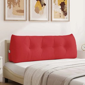vidaXL Μαξιλάρι Πλάτης Κόκκινο 140 x 24 x 50 εκ ύφασμα