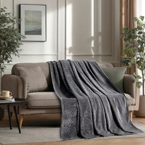 Διακοσμητικό Ριχτάρι Fleece/Κουβέρτα Καναπέ (130x170) Melinen Giza D.Grey