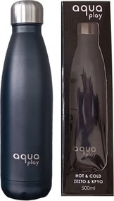 Μπουκάλι Θερμός 500ml Aqua Play Black 64-03