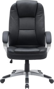 BF6950W Πολυθρόνα Γραφείου Διευθυντή, Pu Μαύρο   1τμχ