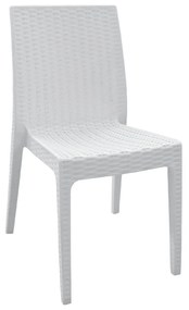 Καρέκλα Dafne White Rattan Ε328,1 46Χ55Χ85 cm