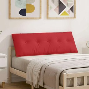 vidaXL Μαξιλάρι Πλάτης Κόκκινο 140 x 19 x 50 εκ ύφασμα
