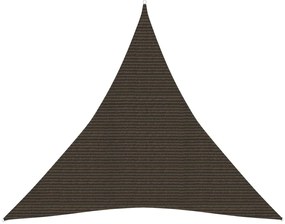 vidaXL Πανί Σκίασης Καφέ 5 x 5 x 5 μ. από HDPE 160 γρ./μ²