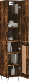 vidaXL Ντουλάπι Καπνιστή δρυς 34,5x34x180 εκ. από Επεξεργασμένο Ξύλο