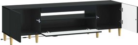 vidaXL Ντουλάπα LED Τηλεόρασης ARNHEM 153 x 35 x 43 εκ Μαύρο