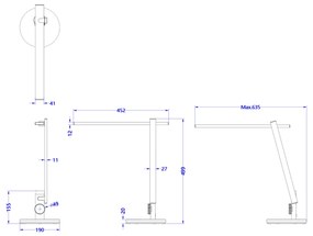 ΦΩΤΙΣΤΙΚΟ ΓΡΑΦΕΙΟΥ LED BLAIN PRO  ΑΣΗΜΙ ΧΡΩΜΑ Φ19x49,9Υεκ.