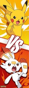 Αφίσα πόρτας Pokemon - Pikachu and Scorbunny