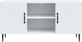 vidaXL Ντουλάπι TV Λευκό 102 x 34,5 x 50 εκ. Επεξεργασμένο Ξύλο