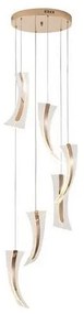 Κρεμαστό Φωτιστικό Οροφής LED 60W Χρυσό Arte Illumina Como 144-15045 Eurolamp-144-15045-Χρυσό 144-15045
