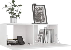 vidaXL Έπιπλα Τηλεόρασης Σετ 3 Τεμαχίων Λευκό από Επεξ. Ξύλο