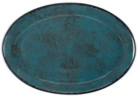 Πιατέλα Πορσελάνινη Οβάλ Teal PR18274826 31cm Turquoise Oriana Ferelli® Πορσελάνη