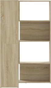 vidaXL Βιβλιοθήκη Γωνιακή 4 Επ. Sonoma Δρυς 85x85x140 εκ Επεξ. Ξύλο
