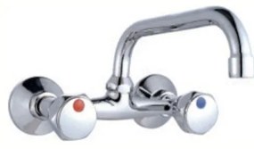 Minardi KH08-5A Μπαταρία Κουζίνας Τοίχου Ασημί