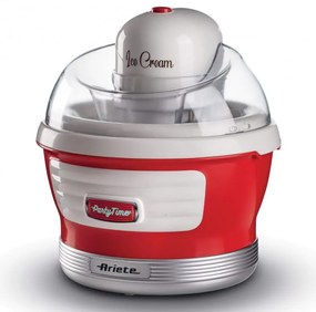 Παγωτομηχανή Ariete PARTY TIME 0643/00, 12W, 1.5 l, 30 min, Κινητό μπολ, Κόκκινο