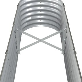 vidaXL Ζαρντινιέρα Γκρι 332x40x36 εκ. Γαλβανισμένος χάλυβας