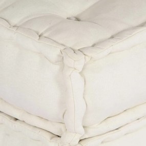Modular Pouffe Cream 70x70x36 ύφασμα - Κρεμ