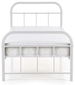 Κρεβάτι Houston 1383, Μονόκλινο, Άσπρο, 90x200, Μέταλλο, Τάβλες για Κρεβάτι, 94x209x93cm | Epipla1.gr
