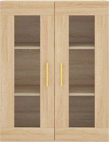 vidaXL Ντουλάπι Sonoma δρυς 69,5 x 34 x 180 εκ. από Επεξεργασμένο Ξύλο