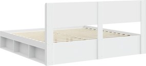 vidaXL Καλάθι με αποθήκη και κεφαλάρι Λευκό 200 x 200 cm