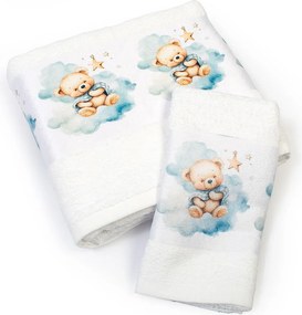 Παιδικές Πετσέτες (Σετ 2τμχ) Dimcol Bear 302 White