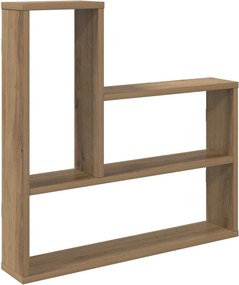 vidaXL Ράφι Τοίχου Artisan Δρυς 60 x 11 x 60 εκ. Επεξεργασμένο Ξύλο