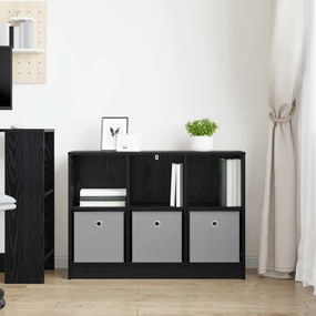 vidaXL Πλαϊνό γραφείο Μαύρη Οξυά 88,5 x 27,5 x 63,5 εκ