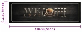 ΧΑΛΙ ΚΟΥΖΙΝΑΣ ΠΛΕΝΟΜΕΝΟ ΕΠΙΓΡΑΦΗ COFFEE 45X150 ΕΚ. ΒΕΛΟΥΔΟ 4005590