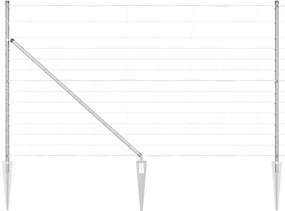 vidaXL Στύλος Περιφράξεων Γαλβανισμένο 50 x 1,4 μ Ατσάλι