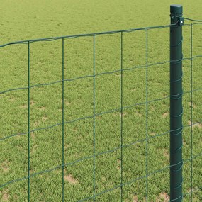 vidaXL Φράχτης Εuro Πράσινο 1,2 x 10 m Σίδηρος με επικάλυψη PVC