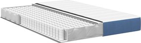 vidaXL Στρώμα Κρεβατιού με στρώμα Μπλε 140 x 190 cm ύφασμα