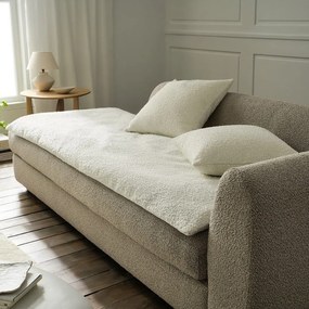 Sofa Quilt Θήκη Saga Pure 445/16 White Gofis Home Διθέσιο 85x200cm Πολυέστερ
