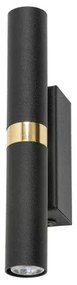 Απλίκα Φωτιστικό Τοίχου 2xG9 Up Down Lagos TK Lighting-10145-Μαύρο-Χρυσό 10145