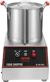VEVOR Food Processor Vegetable Chopper 1400W 16 Quart Stainless Steel Blender