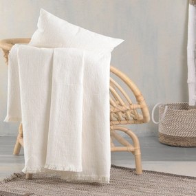 Ριχτάρι Mauricio Ecru Ρυθμός Πολυθρόνα 160x180cm Cotton-Polyester
