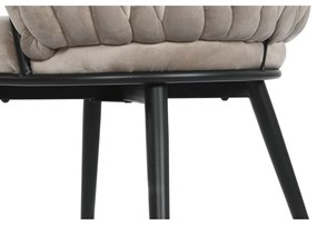 Καρέκλα DKD Home Decor Μαύρο Μπεζ 60 x 66 x 84 cm 66 x 60 x 84 cm