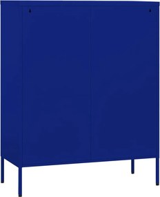 vidaXL Ντουλάπι Αποθήκευσης Ναυτικό Μπλε 80x35x101,5 εκ. από Ατσάλι