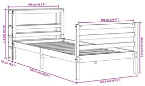 ΣΚΕΛΕΤΟΣ ΚΡΕΒ. ΧΩΡΙΣ ΣΤΡΩΜΑ ΚΑΦΕ ΚΕΡΙΟΥ 100X200 ΕΚ ΜΑΣΙΦ ΠΕΥΚΟ 3305842