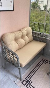 Σετ Κήπου Μπεζ / Γκρι FRIBOPE 120x56x78