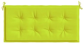 vidaXL Μαξιλάρι Πάγκου Κήπου Αν. Πράσινο 120x50x4 εκ. Ύφασμα Oxford