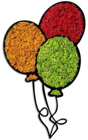 Διακοσμητικό Τοίχου Balloons Με Βρύο 931NTR1132 36x61,5cm Multi Wallity Mdf
