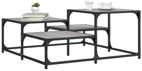 vidaXL Τραπεζάκι Σαλονιού Γκρι Sonoma 87,5x87,5x40 εκ. Επεξεργ. Ξύλο