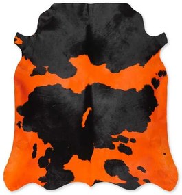 Δέρμα Αγελάδας Dyed Orange-Black - 200x220