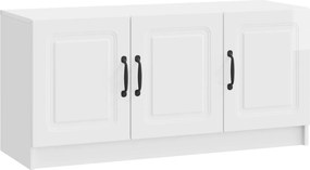vidaXL Ντουλάπι TV Γυαλιστερό Λευκό 99 x 34,5 x 47 εκ